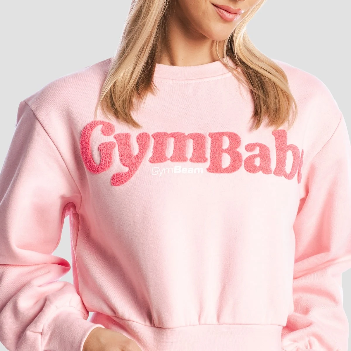GymBeam Dámská mikina GymBabe Cherrybloom - Velikost: XS | Barva: Ružová | Hmotnost: 0,39 kg | Balení: 42 · záber 2