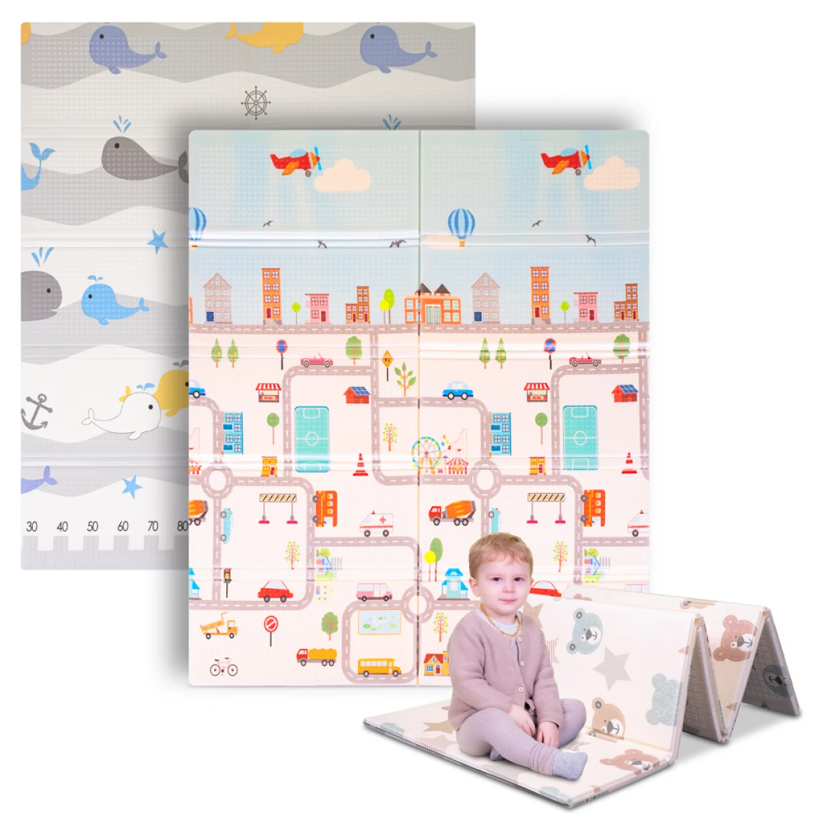 Skladacia detská podložka inSPORTline Michlino 180x160x1,2 cm - Pohlavie: Detské · záber 4
