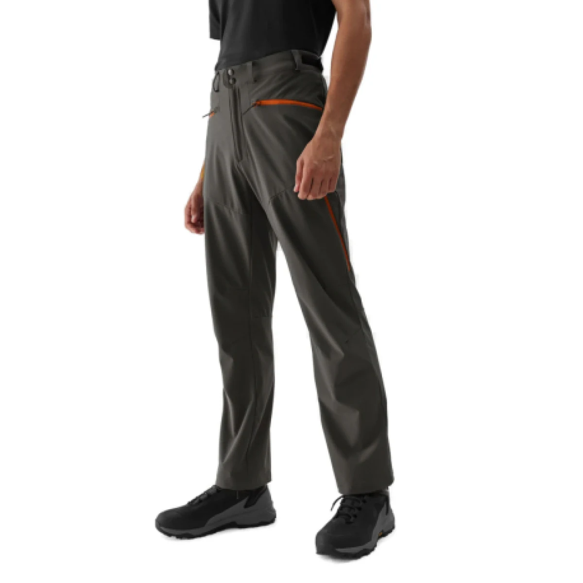 Pánské turistické kalhoty 4F TROUSERS FNK-AW23TFTRM363-22S-ANTHRACITE · záber 1