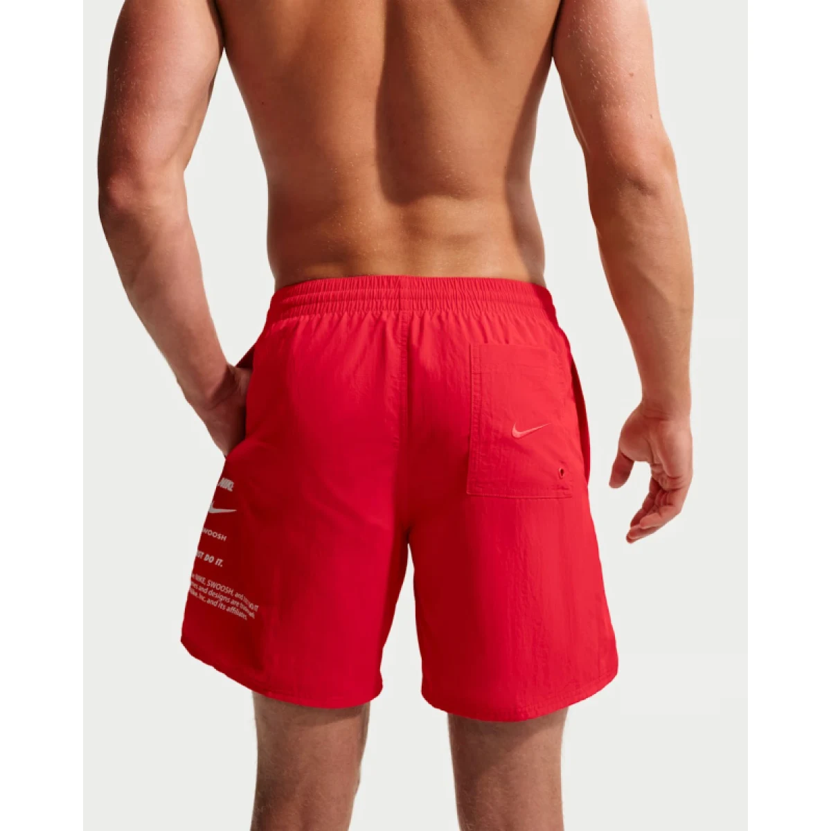 Férfi fürdőnadrág NIKE SWIM Specs Taslan 7 RED · záber 2