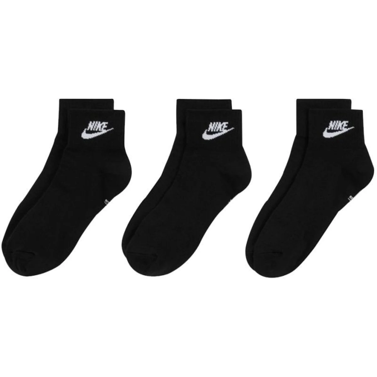 Ponožky NIKE 3 PACK-U NK NSW EVERYDAY ESSENTIAL AN-Black · záber 2