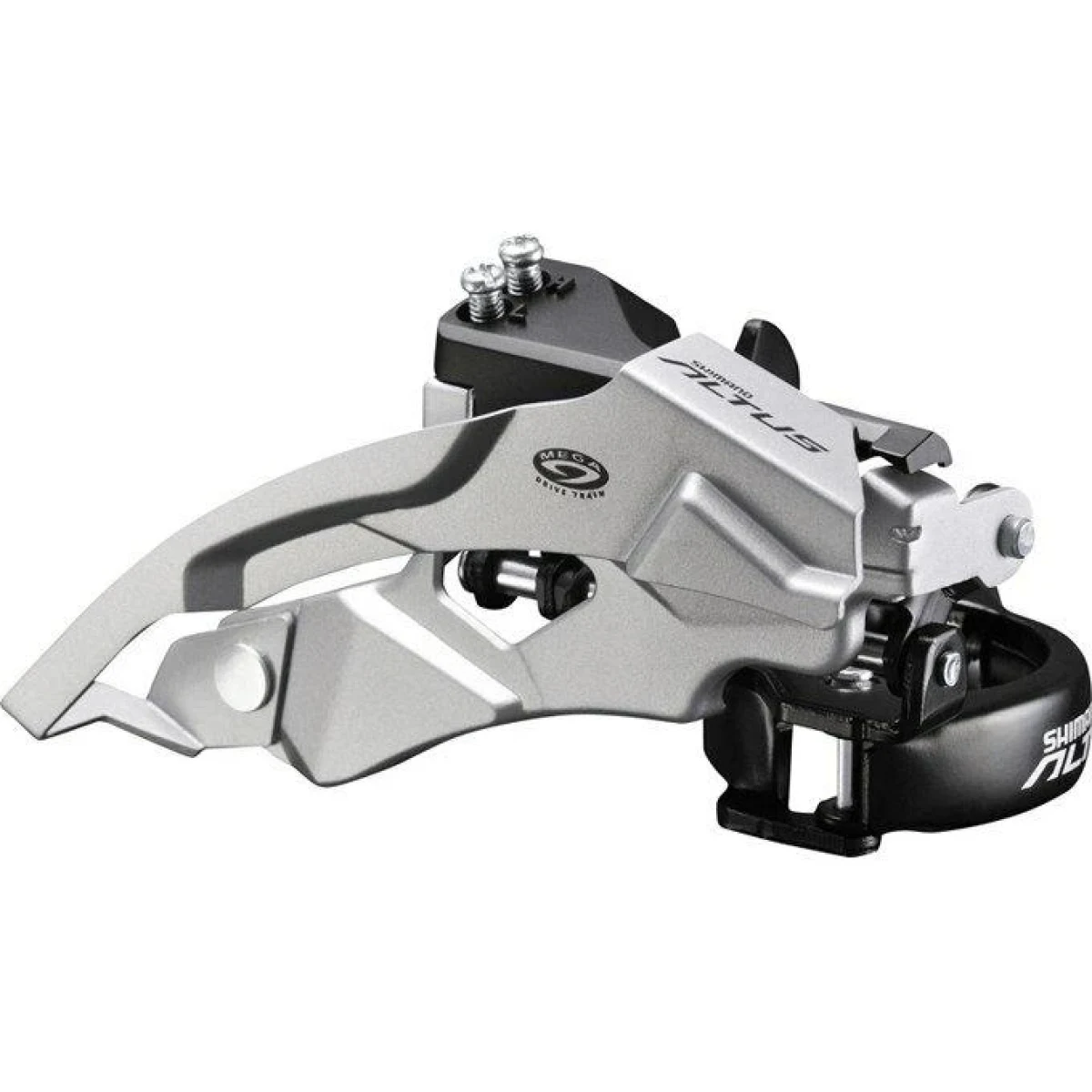 Shimano přesmykač Altus FD-M370 9 speed 34,9mm (s adaptéry 28,6 a 31,8 mm ) Top Swing v krabičce · záber 1