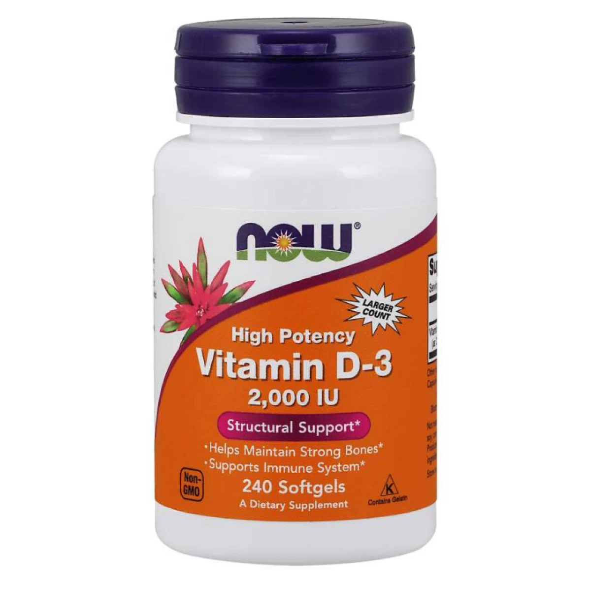 Now Foods Vitamin D-3 2000 IU · záber 1