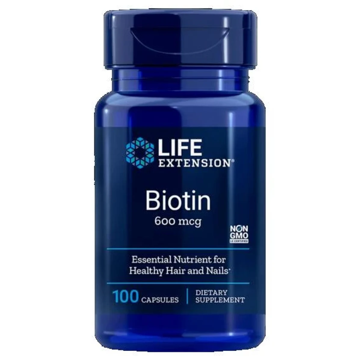 Life Extension Biotin 100 kapslí · záber 1