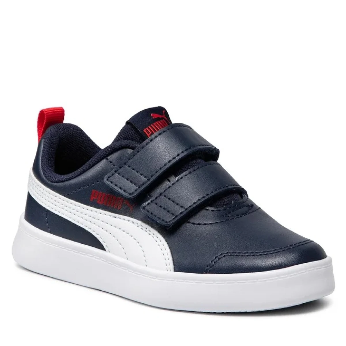 Puma Courtflex V2 V Ps - Veľkosť: 35 | Farba: modrá · záber 2