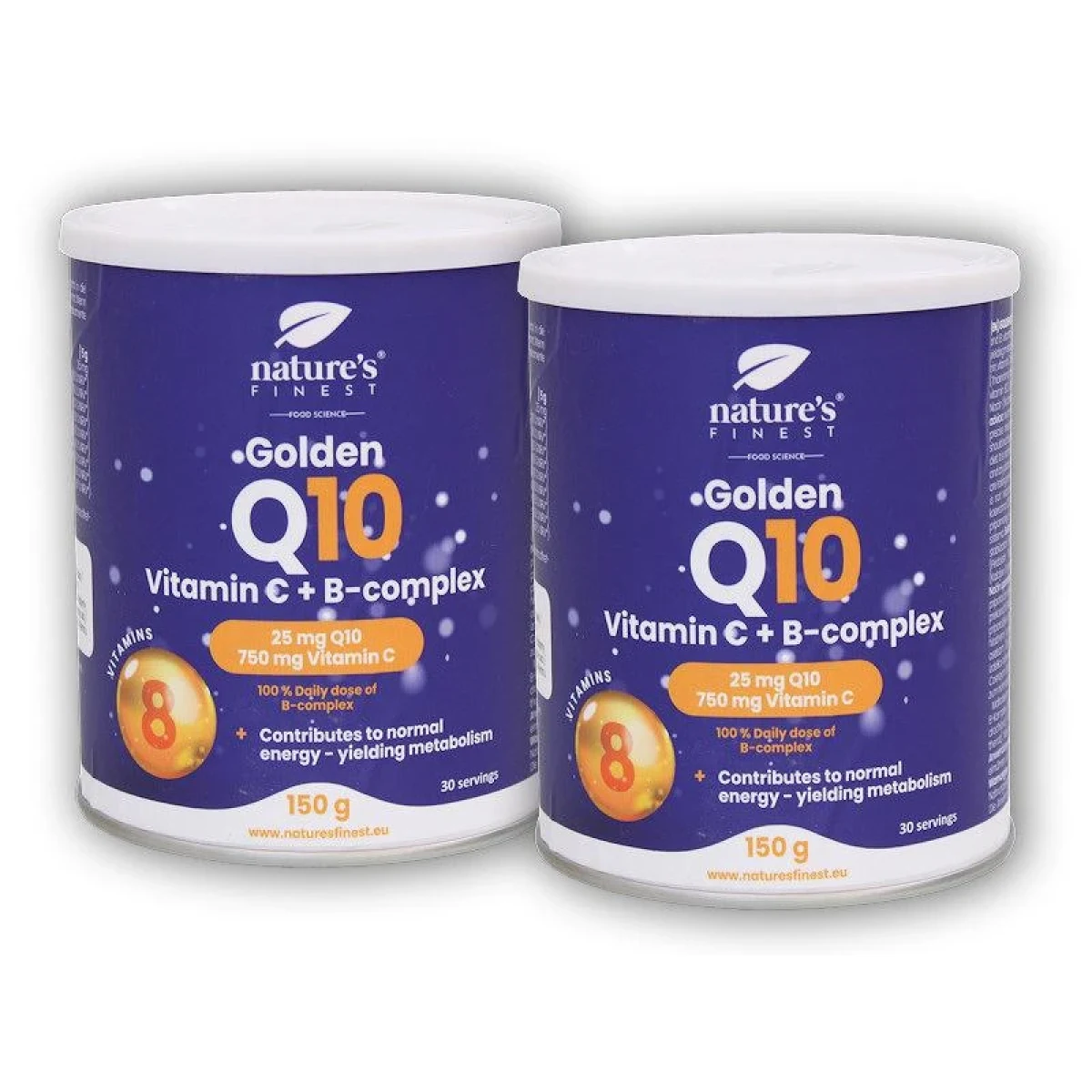 Natures Finest 2x Golden Q10 + Vitamin C + B-Complex 150g · záber 1