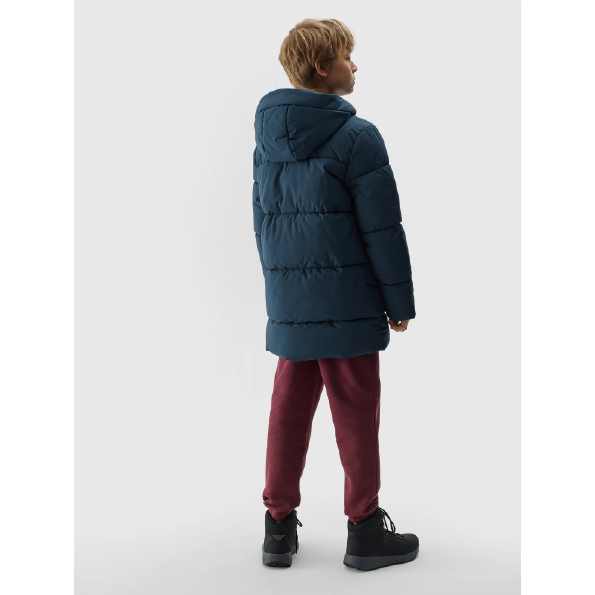 Chlapecká bunda 4F JUNIOR DOWN JACKET-JAW23TDJAM275-31S-NAVY · záber 5