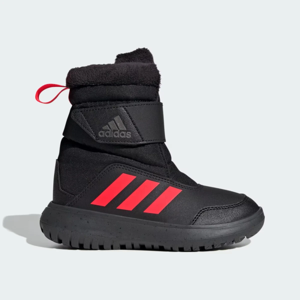 Chlapecké vysoké zimní boty ADIDAS Winterplay core black solar red iron metalic · záber 2