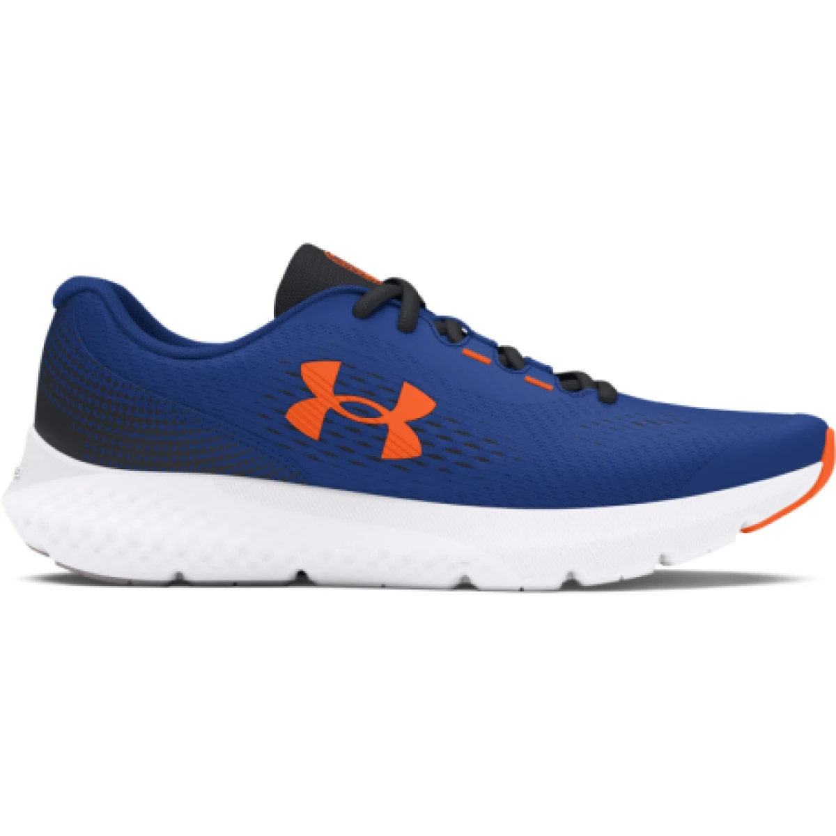 Chlapecká sportovní obuv (tréninková) UNDER ARMOUR UA BGS Charged Rogue 4 tech blue black orange blast · záber 1