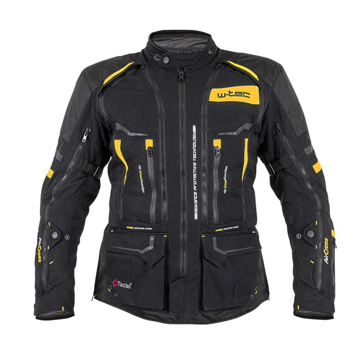 Moto bunda W-TEC Aircross - Veľkosť: M | Farba: Zlatá · záber 1