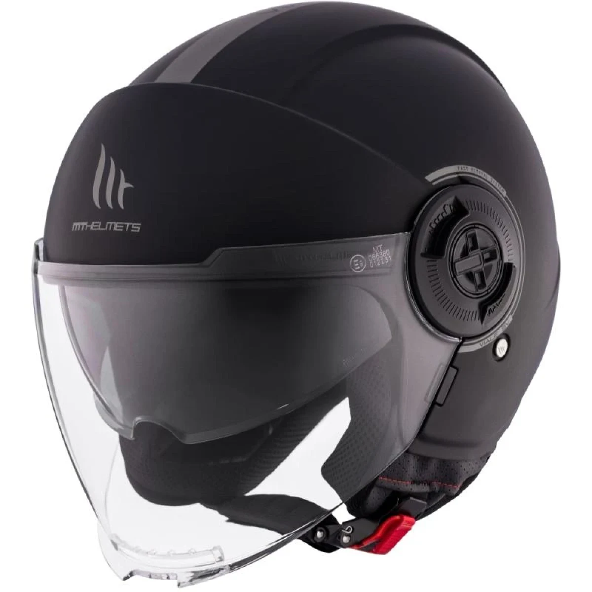 MT Helmets Otevřená přilba na motorku Viale SV S černá matná - Velikost: 53-54 | Barva: Čierna · záber 1