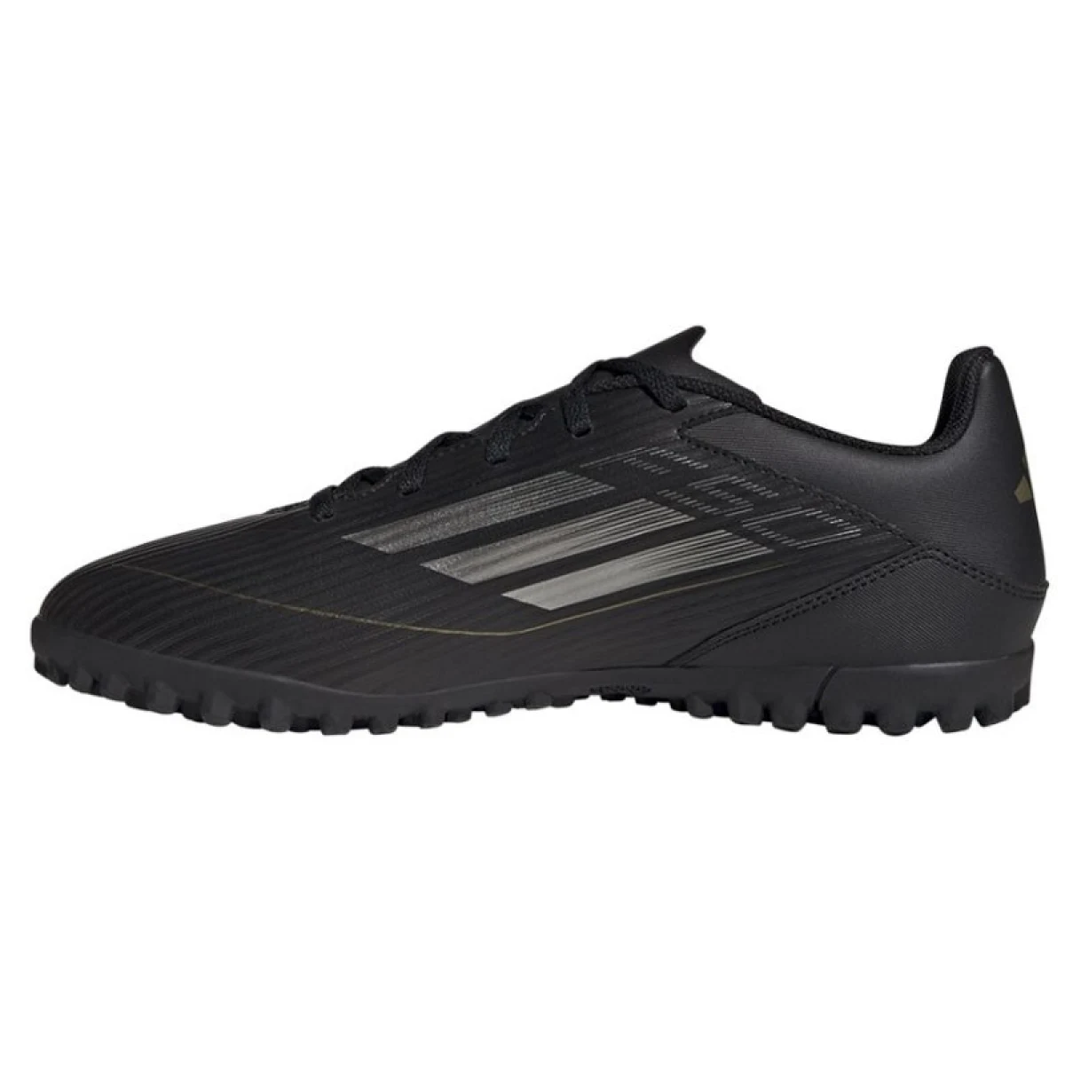 Pánské fotbalové kopačky turfy ADIDAS F50 Club M TF core black iron metallic gold metallic · záber 3