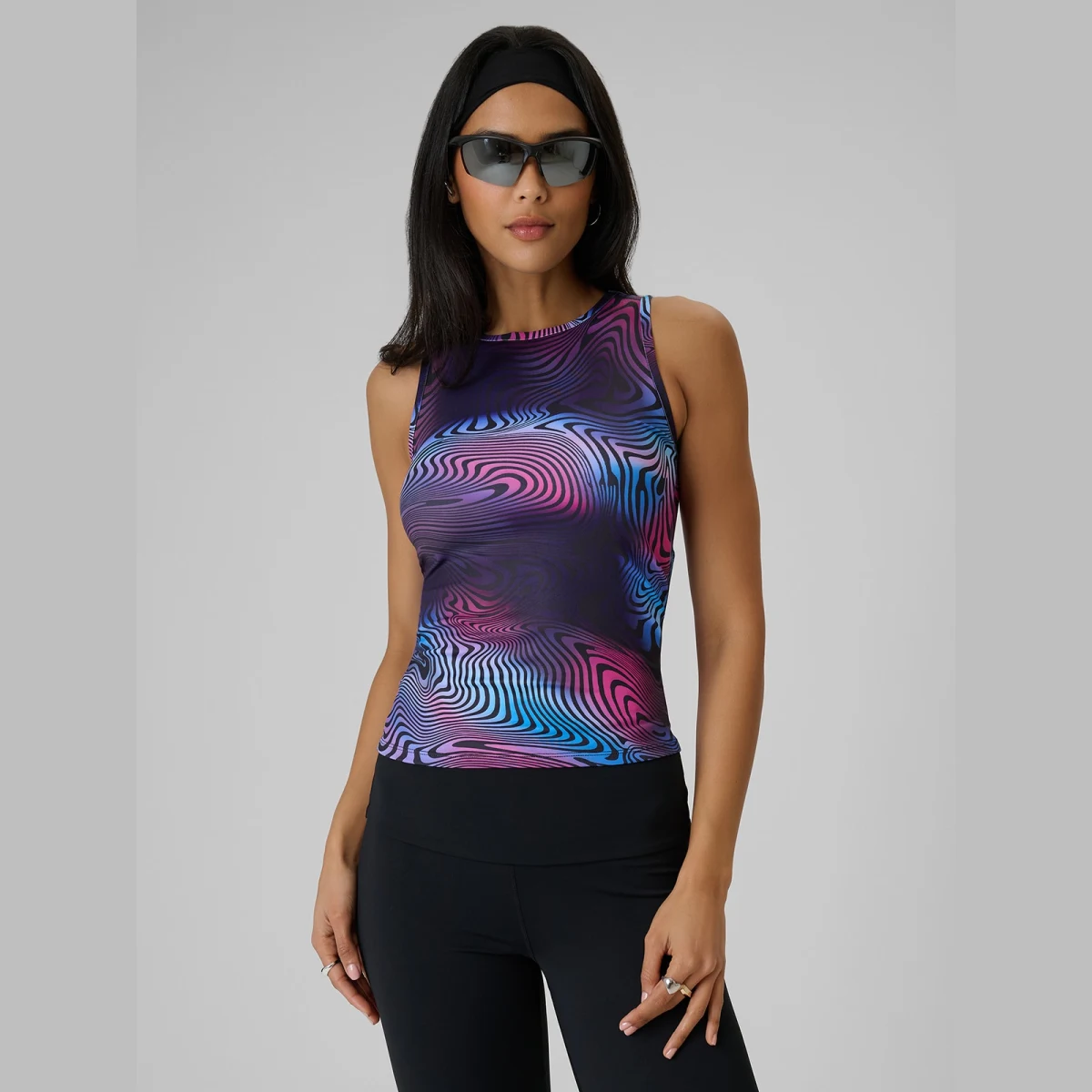 Dámské slim tílko s potiskem - multicolor · záber 1