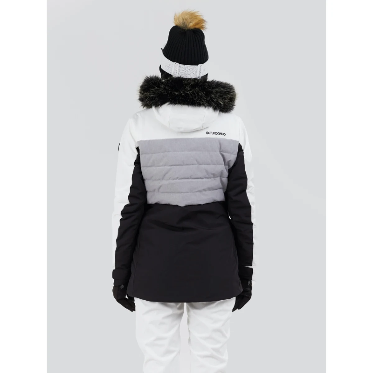 Dámská lyžařská bunda FUNDANGO Salina Padded Jacket-100-white · záber 3