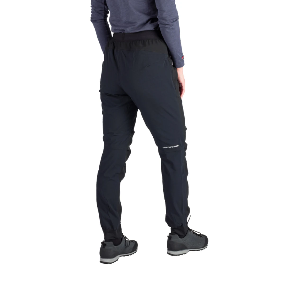 Dámske turistické zateplené nohavice NORTHFINDER RACHELLE-270blackblack · záber 3