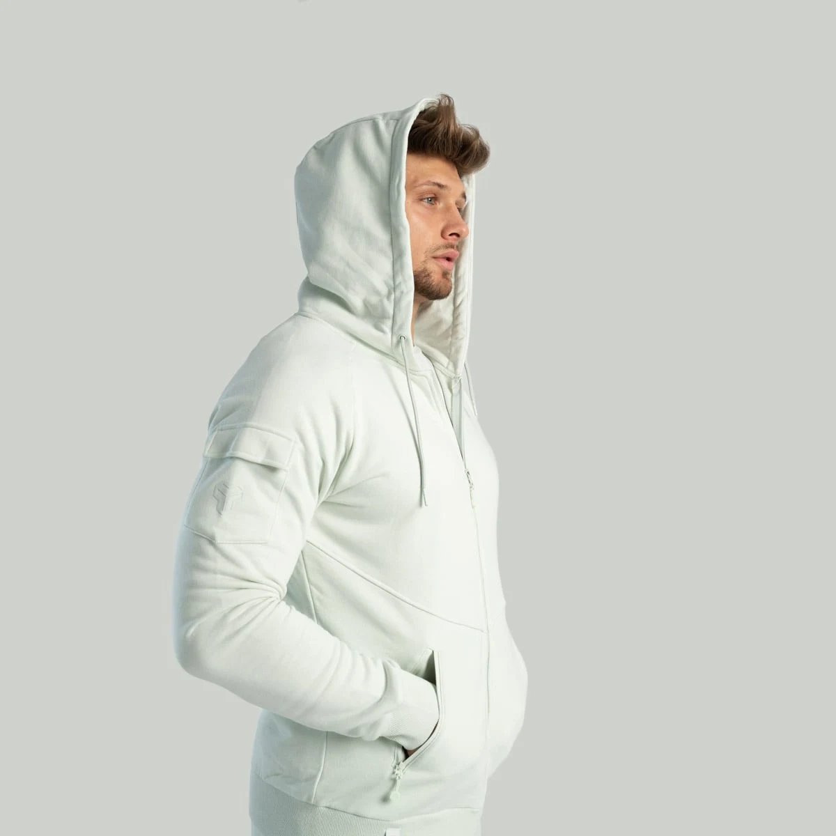 STRIX Dukserica Zip Up Nova Moon Grey · záber 4