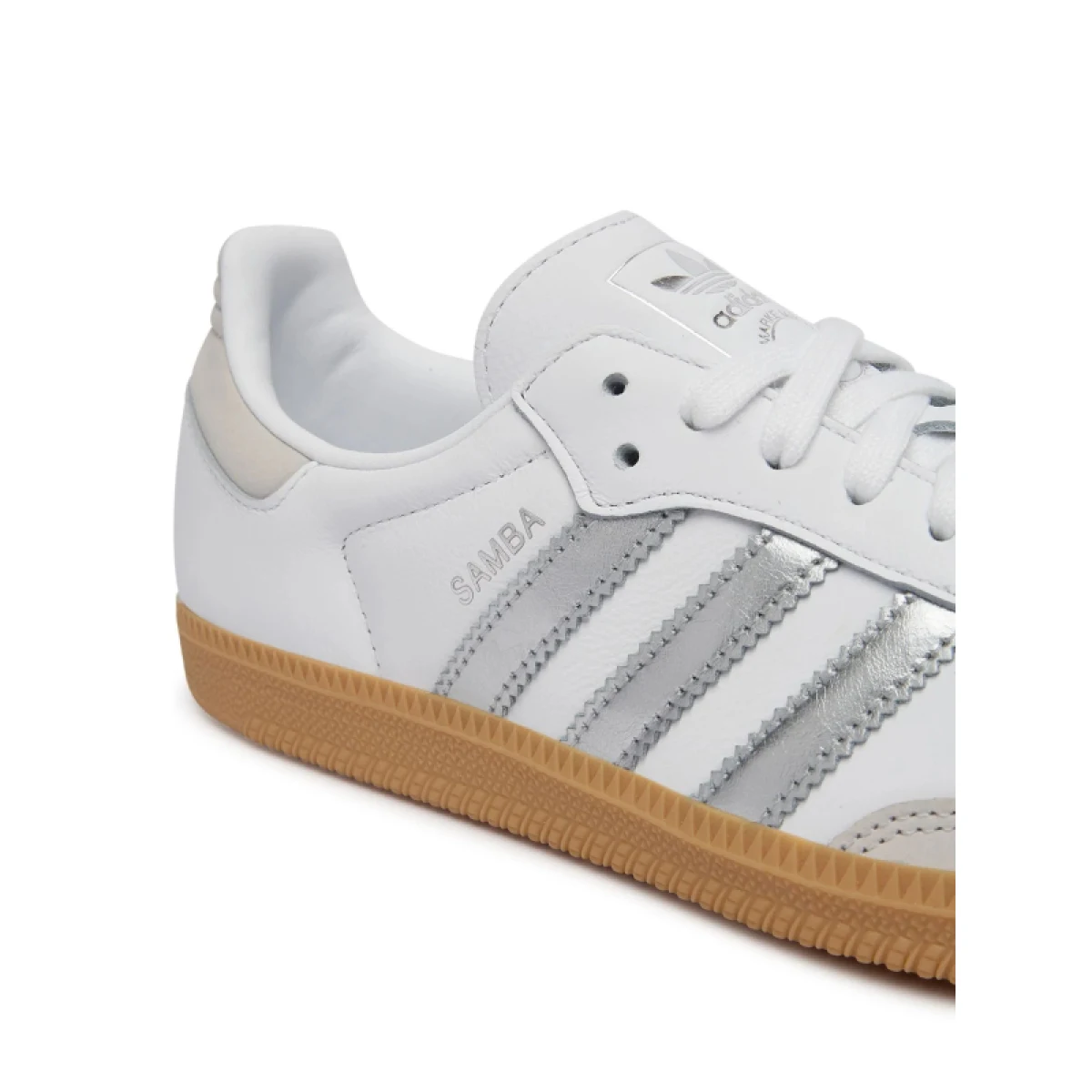 Dámska vychádzková obuv ADIDAS ORIGINALS Samba OG W cloud white silver metallic grey one · záber 5