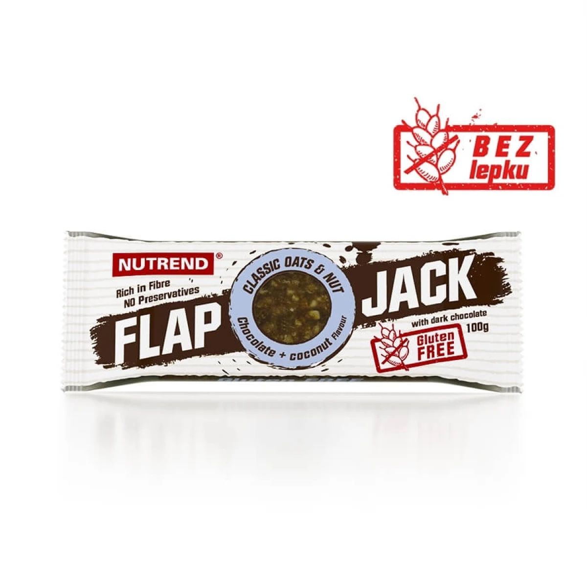 Nutrend FlapJack GLUTEN FREE 100g čokoláda+višňa s horkou čokoládou · záber 5