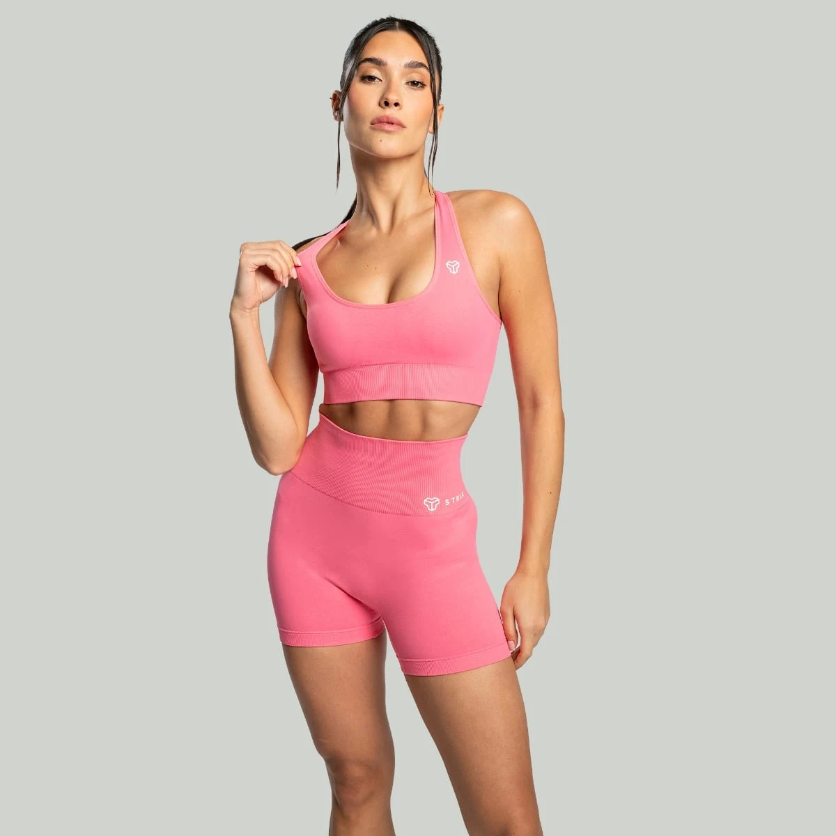 STRIX Dámské šortky Seamless Sorbet - Velikost: XS | Barva: Ružová | Hmotnost: 0,12096 kg | Balení: 130 · záber 5