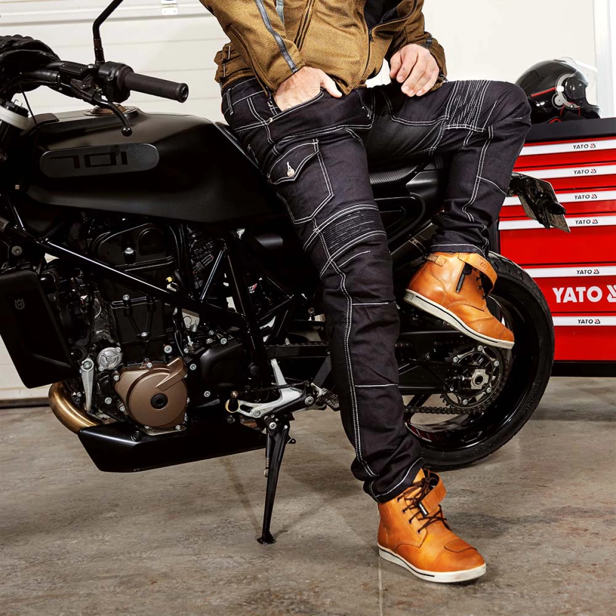 Moto topánky W-TEC JuriCE Farba Beige, · záber 5