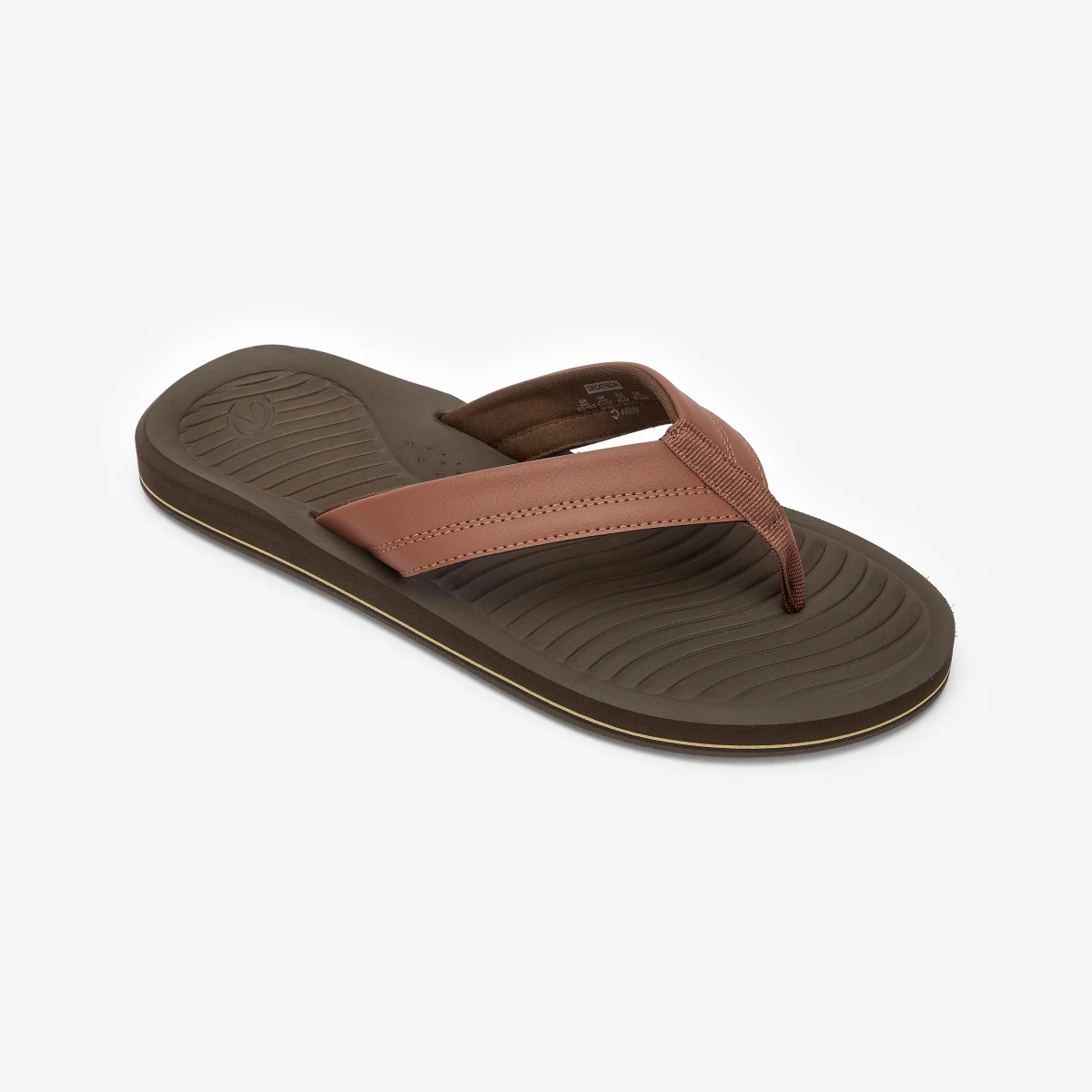 DECATHLON Pánske žabky 550 Simi tmavohnedé 41-42 · záber 1