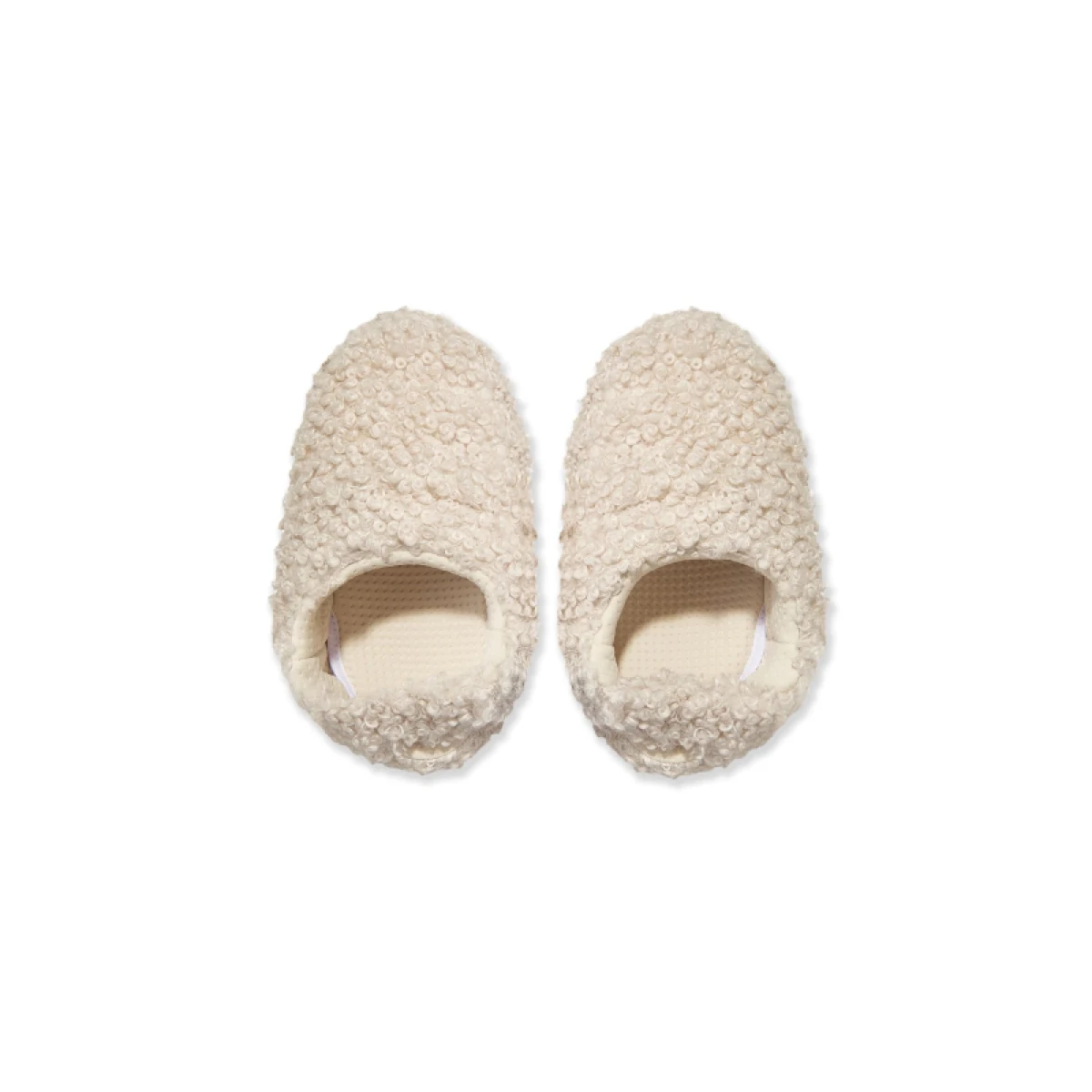 Dámske nízke zimné topánky MOON BOOT SANDAL BAND FAUX CURLY, 002 cream · záber 2