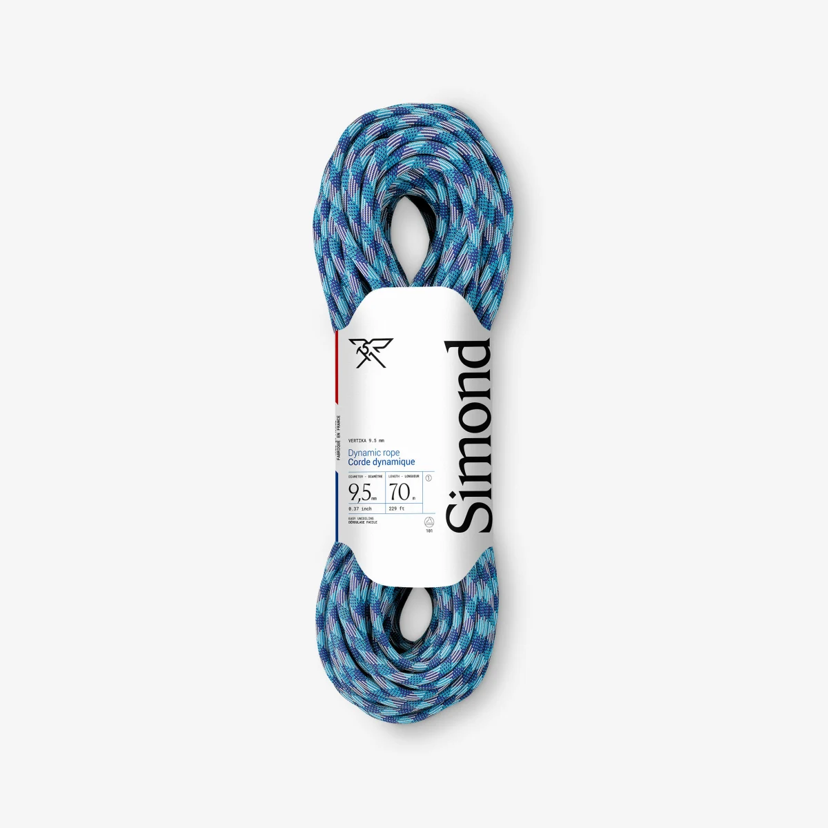 SIMOND Lano Vertika na lezenie 9,5 mm × 70 m bez · záber 1