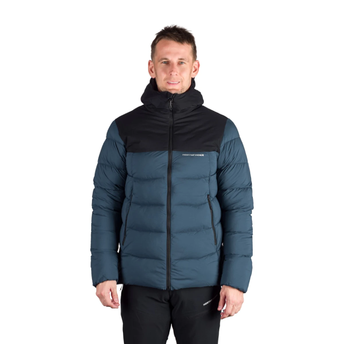 Pánská turistická bunda NORTHFINDER BRONSILAW-612navyblack · záber 2