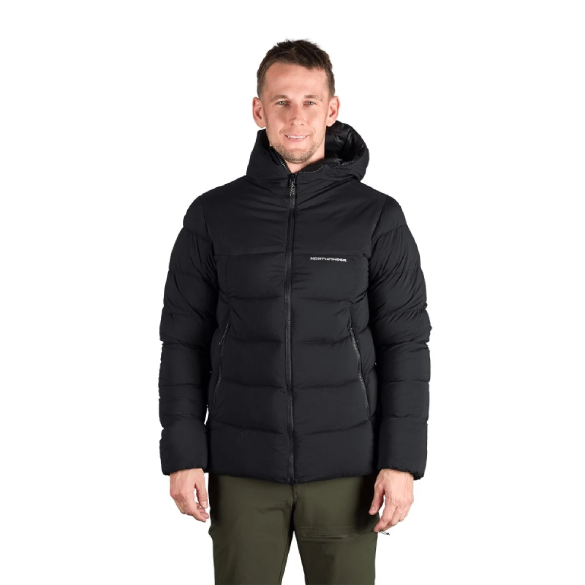 Pánská turistická bunda NORTHFINDER BRONSILAW-270blackblack · záber 2