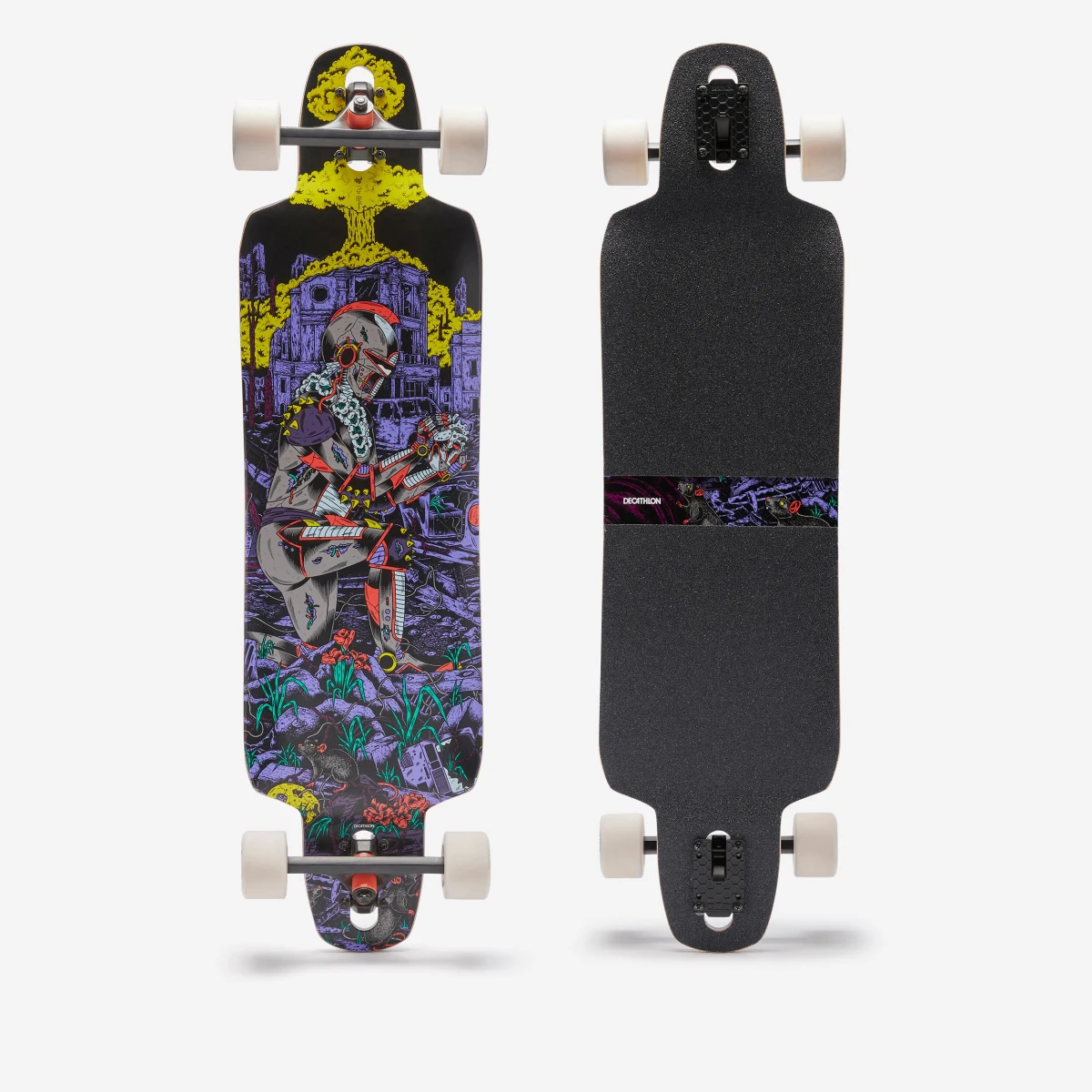DECATHLON Longboard Free 500 Drop Cyber bez · záber 1