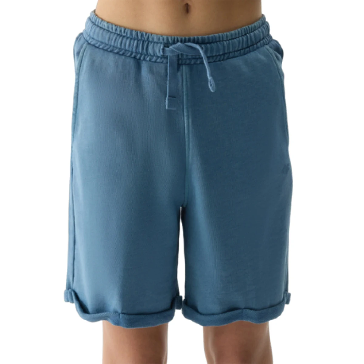 Chlapčenské teplákové kraťasy 4F JUNIOR SHORTS CAS-4FJWSS24TSHOM279-32S-DENIM · záber 1