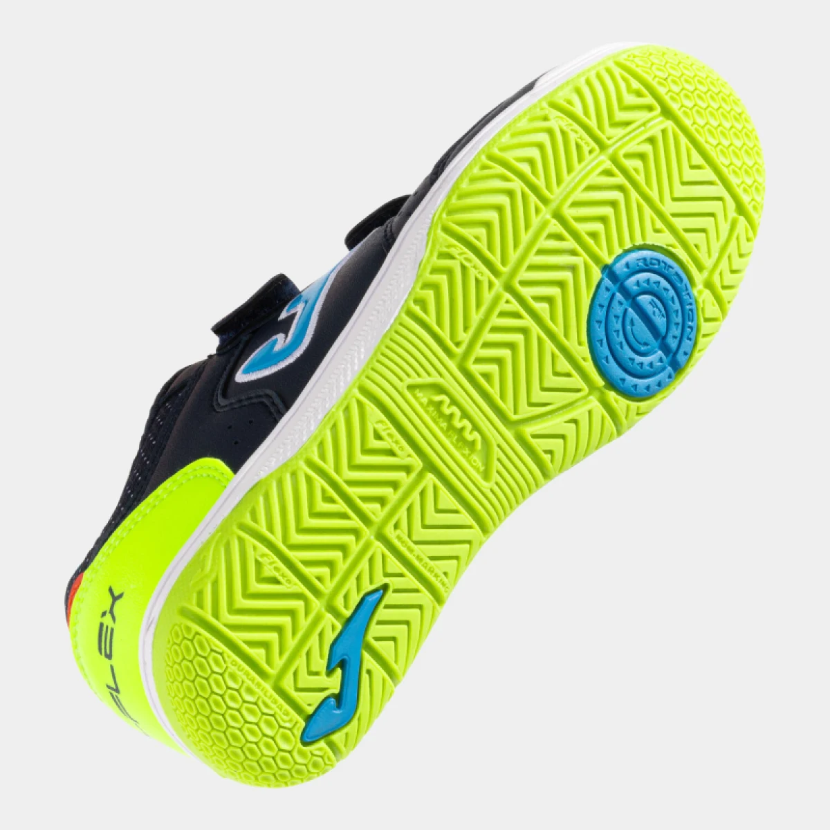 Chlapecké fotbalové kopačky halové JOMA Top Flex 2533 K IC navy blue green · záber 5