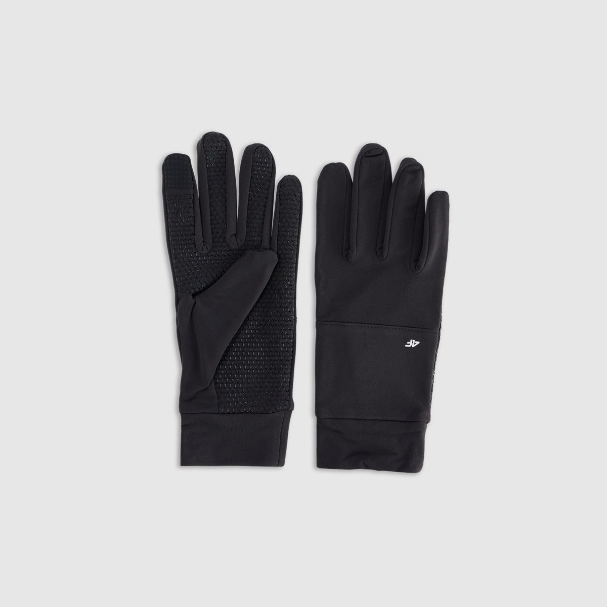 Unisex pletené rukavice Touch Screen - čierne · záber 3