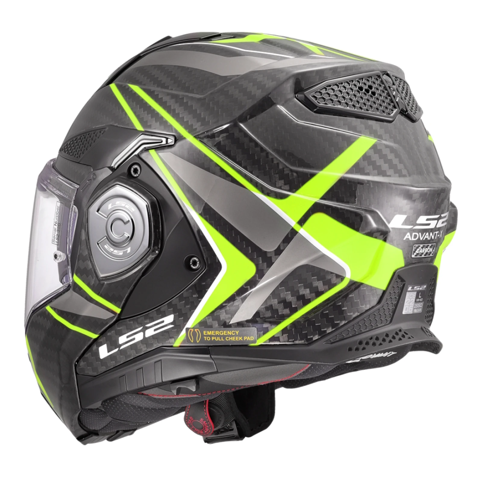 LS2 FF901 Advant X C Future II H-V Yellow XL (61-62) - Veľkosť: XL (61-62) · záber 3