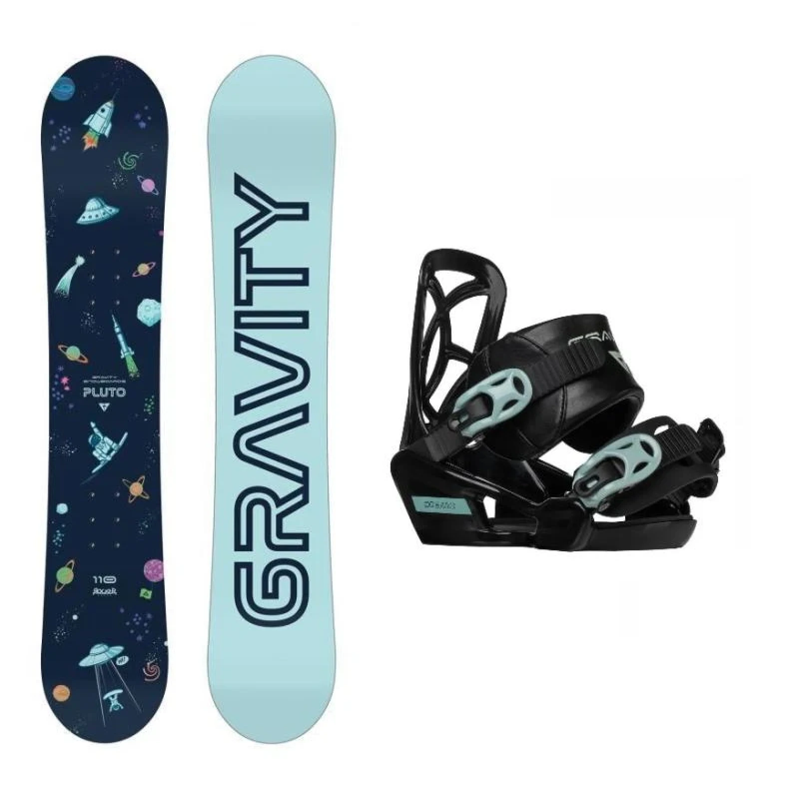 Gravity Pluto dětský snowboard + Gravity Cosmo vázání · záber 1