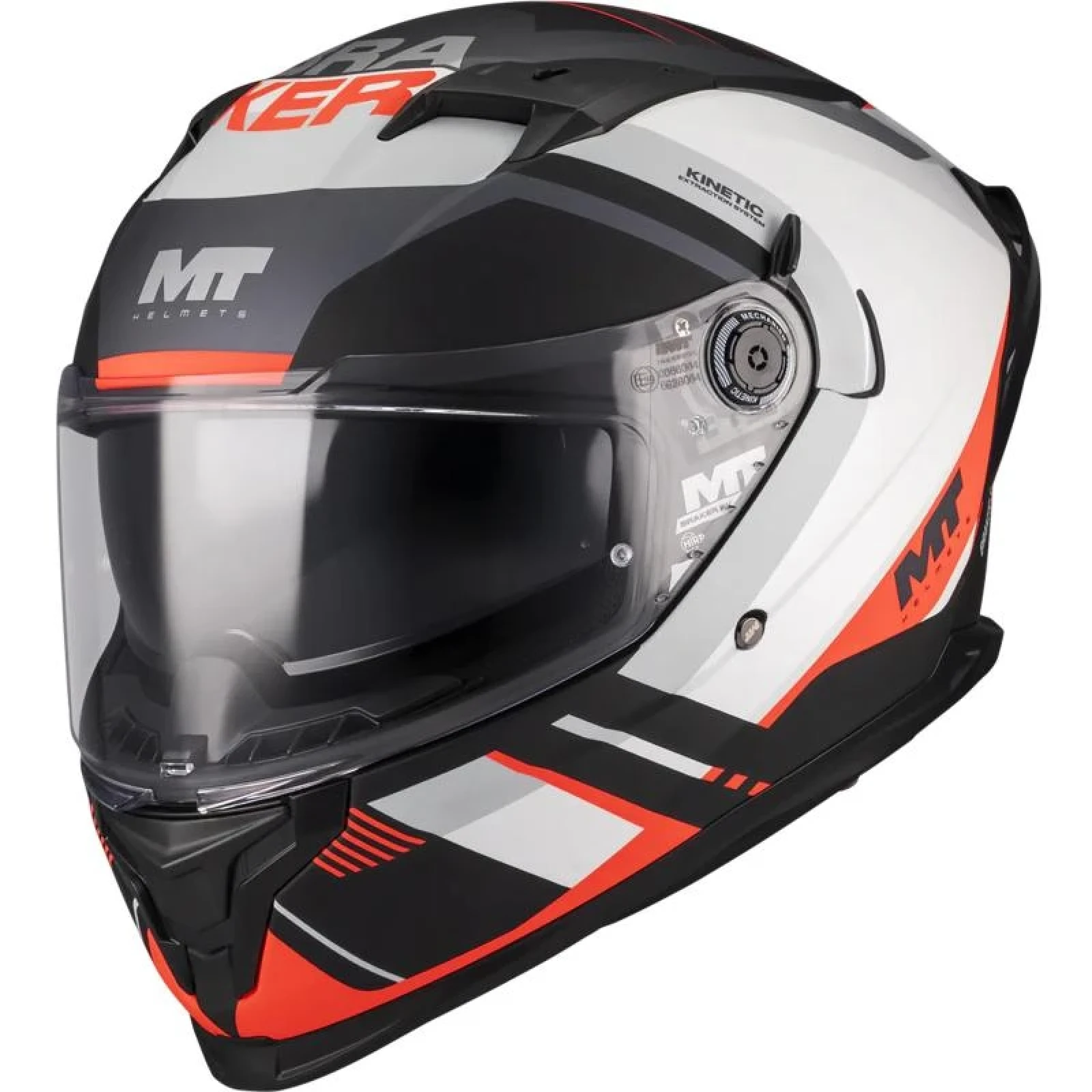 MT Helmets Braker SV Inception B5 matná černo-šedo-červená - Velikost: 53-54 | Barva: Čierna · záber 1