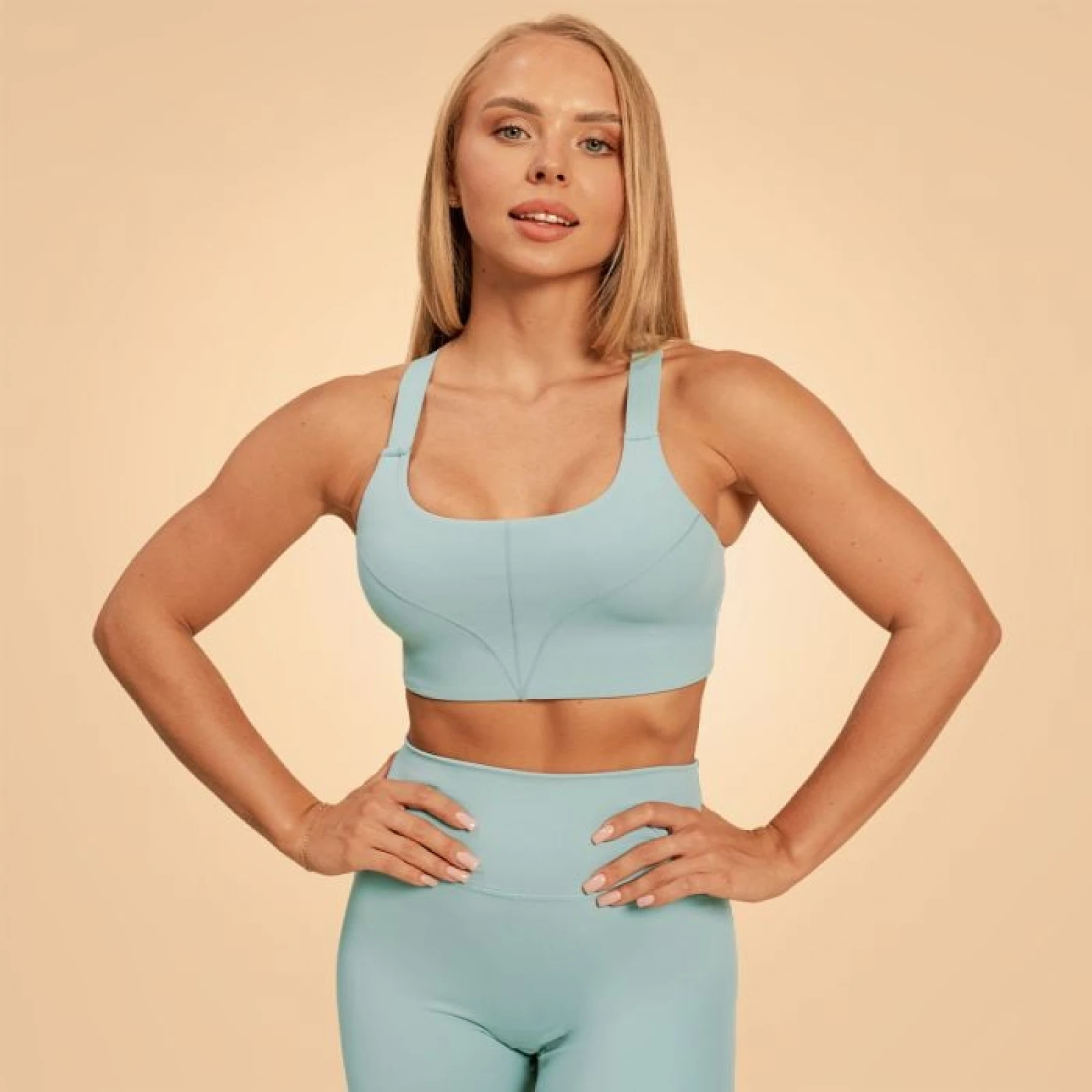 Спортен сутиен Sense Storm Blue - BeastPink - Размер: L | Тегло: 0,13 g | Опаковка: 100 · záber 1