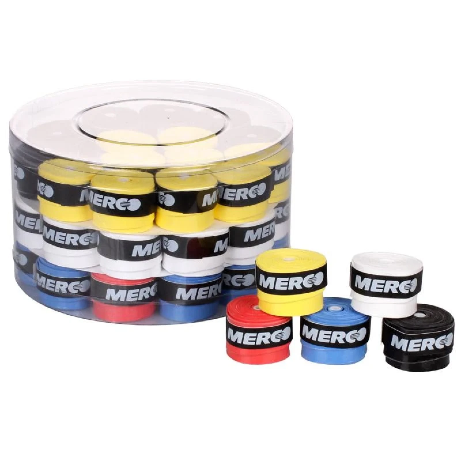 Merco Team overgrip omotávka tl. 0,5 mm/ box 50 ks mix barev · záber 1