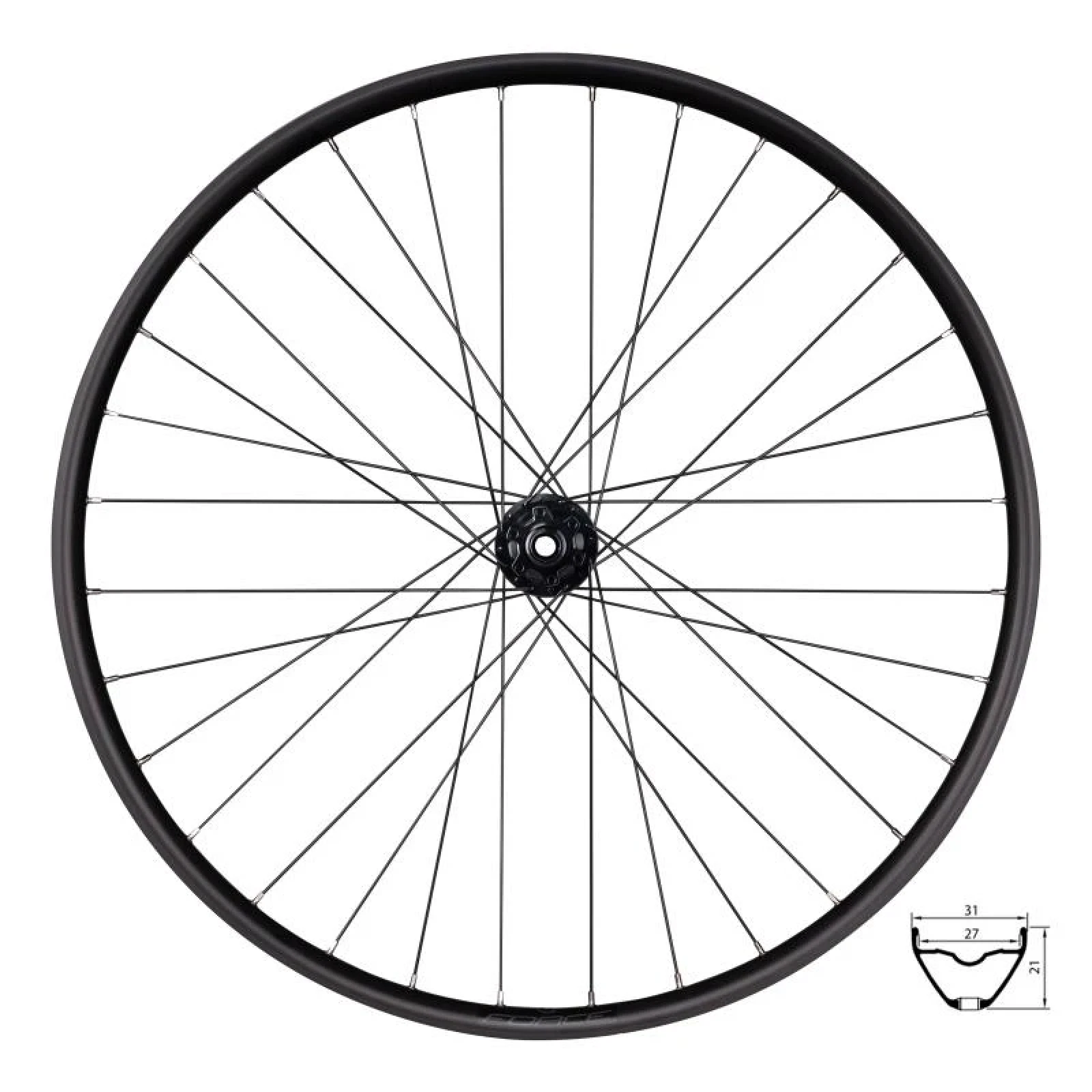 Force Kolo zadní XC 622x27 F804393-6 D/12/142 32d · záber 1