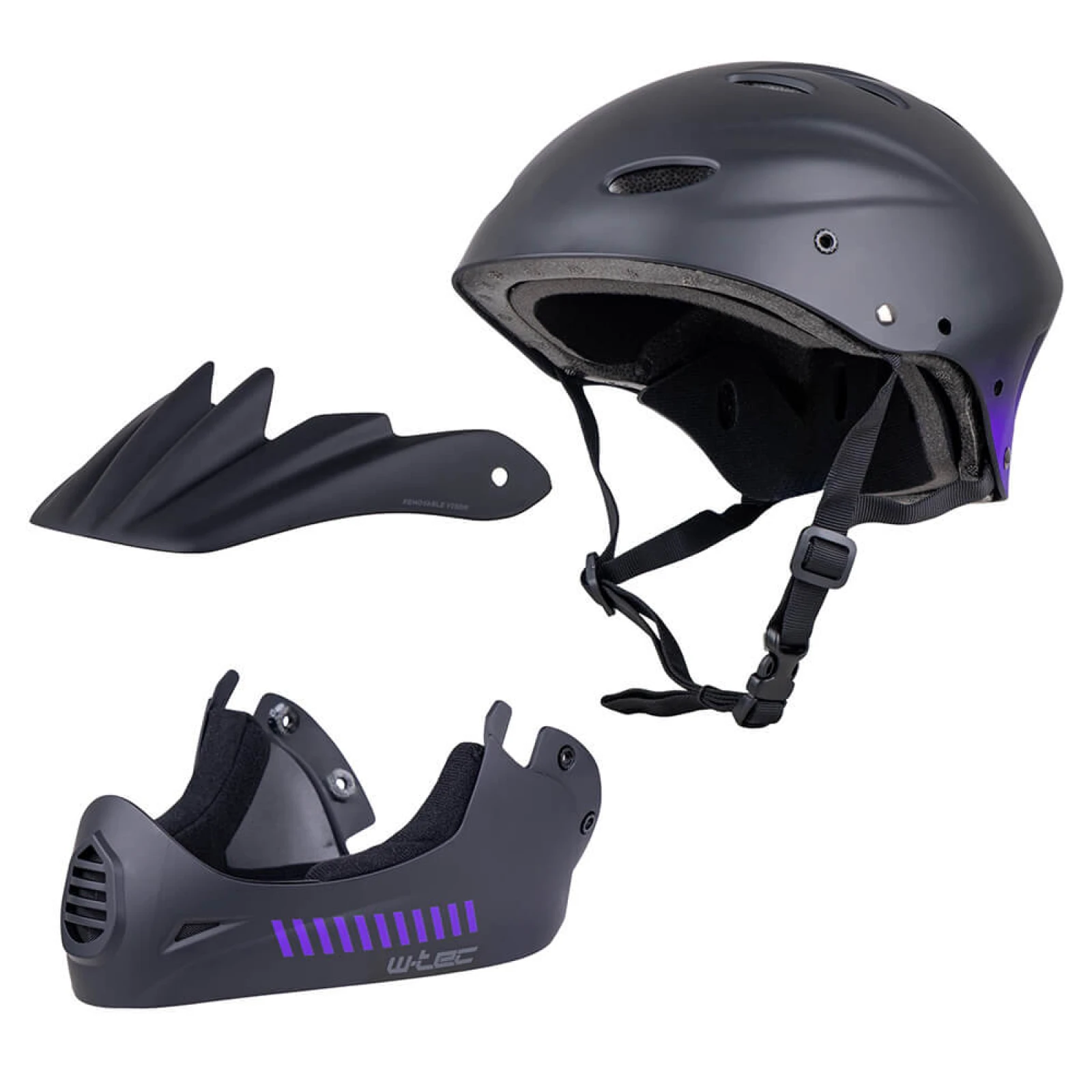 Downhill prilba W-TEC Campanero Noir Violet - Veľkosť: 58-61, L · záber 2