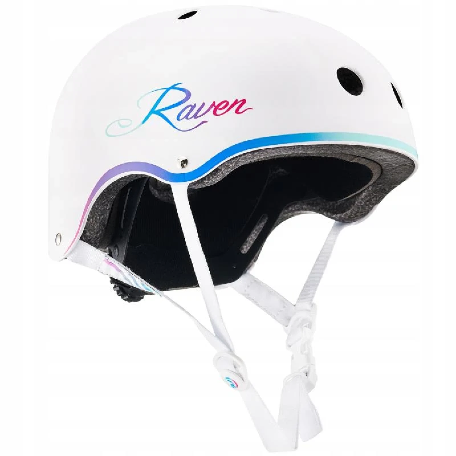 Raven Essto white/neo helma - Velikost: 48-52 | Barva: biela · záber 1