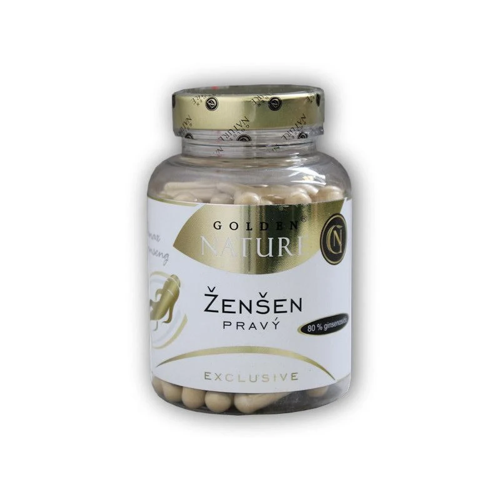 Golden Natur Ženšen pravý 80% ginsenosidů 100 kapslí · záber 1