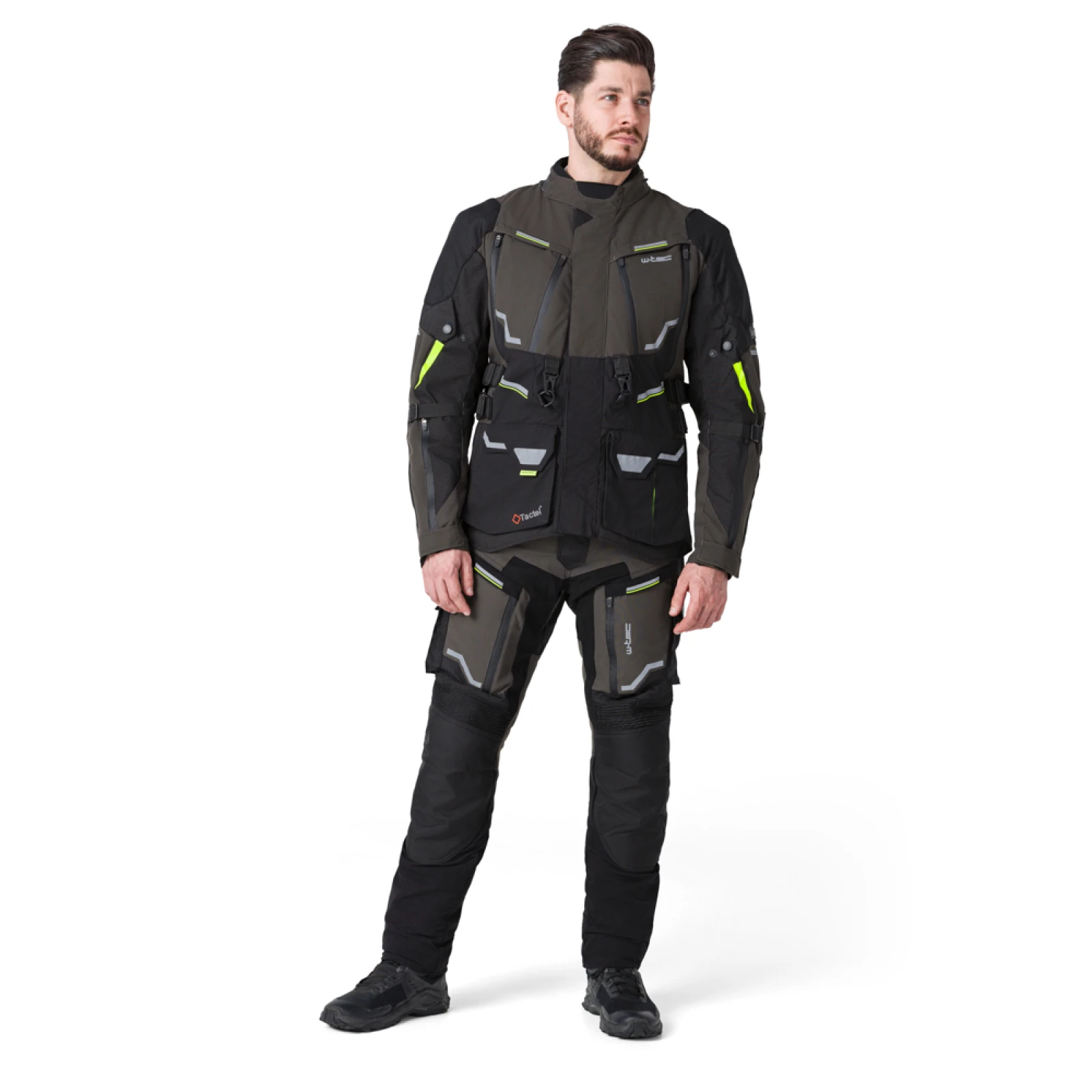 Moto bunda W-TEC Daimick Farba čierno-šedá, · záber 4