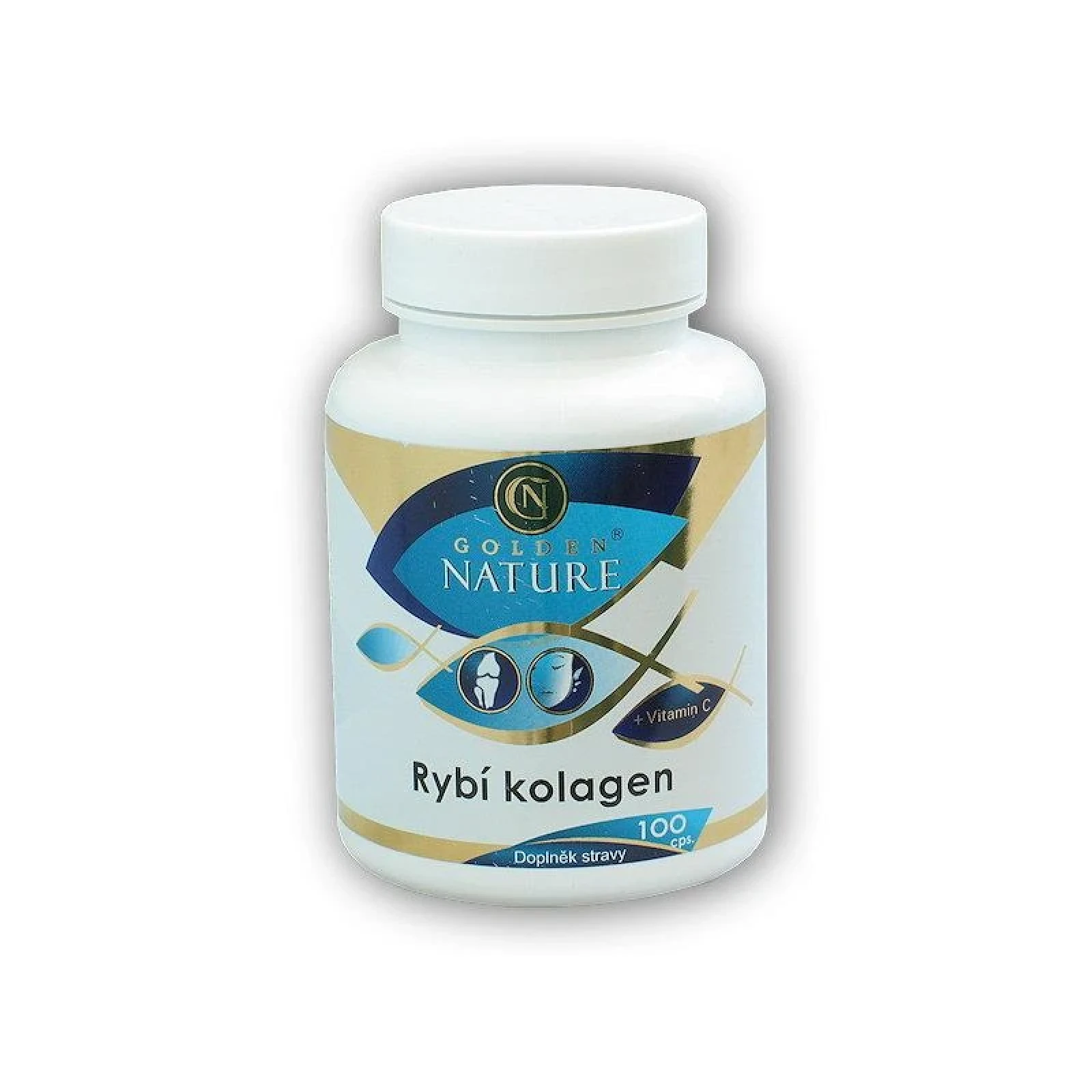 Golden Natur Rybí kolagen + vitamín C 100 kapslí · záber 1