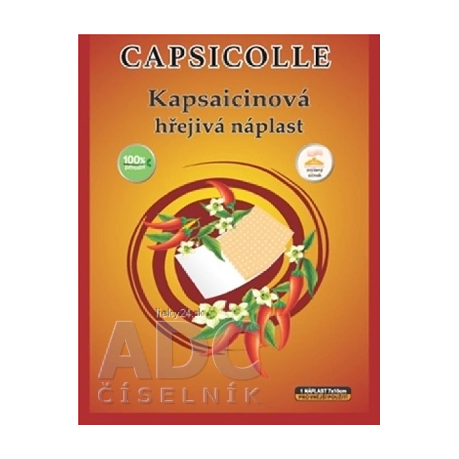 Kapsaicínová hrejivá náplasť CAPSICOLLE 7X10CM · záber 1