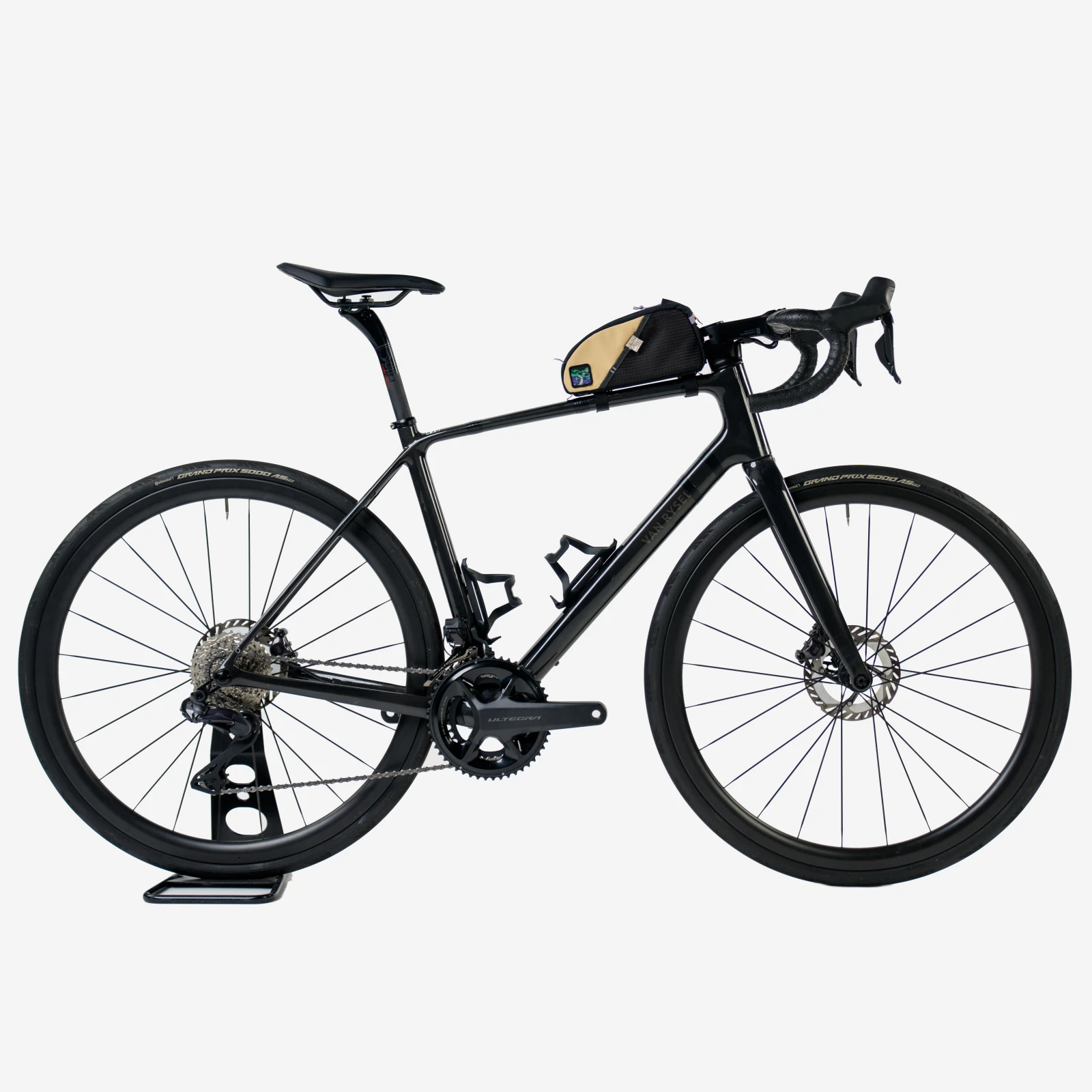 ROCKRIDER Taška na hornú rúru bicykla na bikepacking ADVT 500 1,5l béžová bez · záber 2