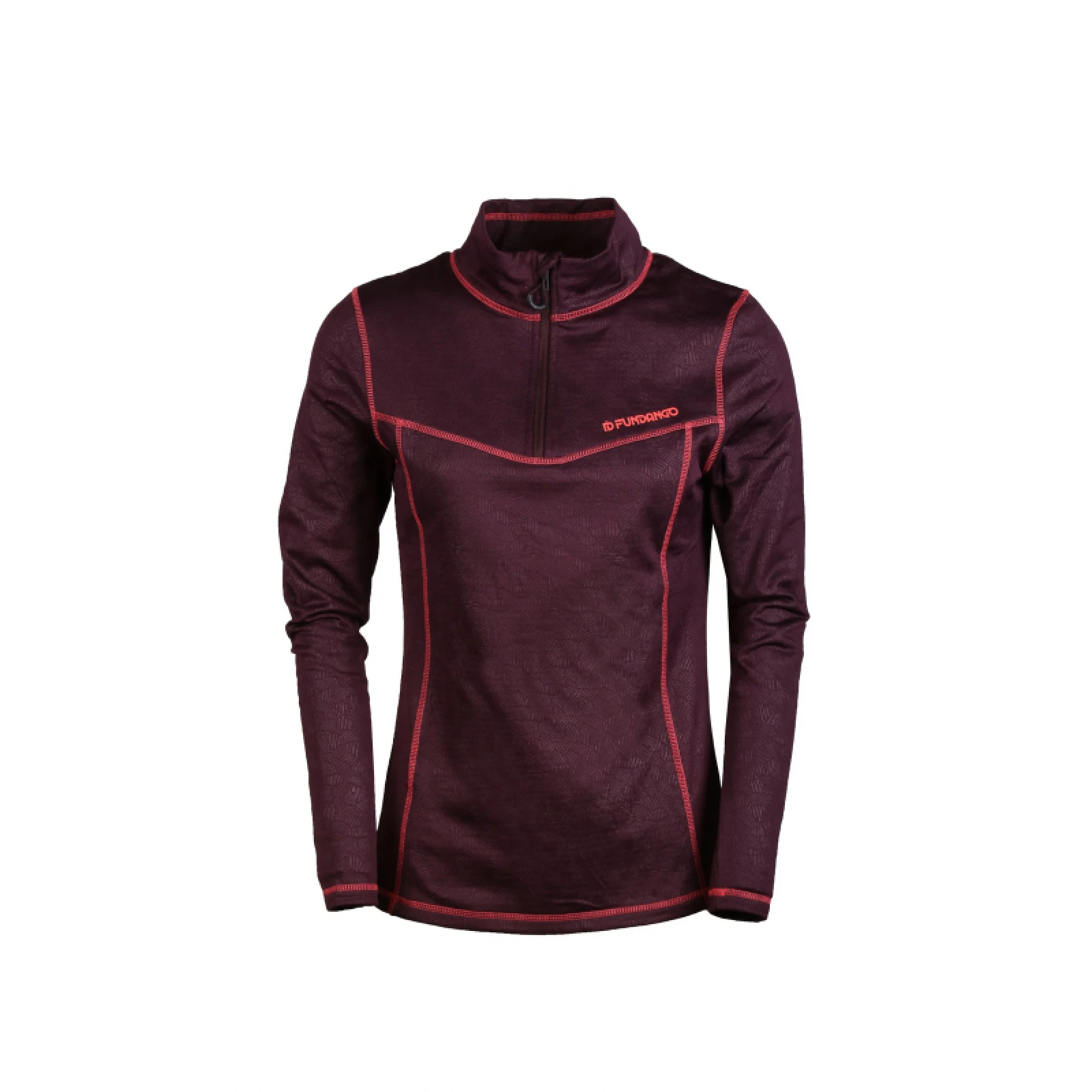 Dámska lyžiarska mikina s 1 2 zipsom FUNDANGO Vanda-398-aubergine · záber 4