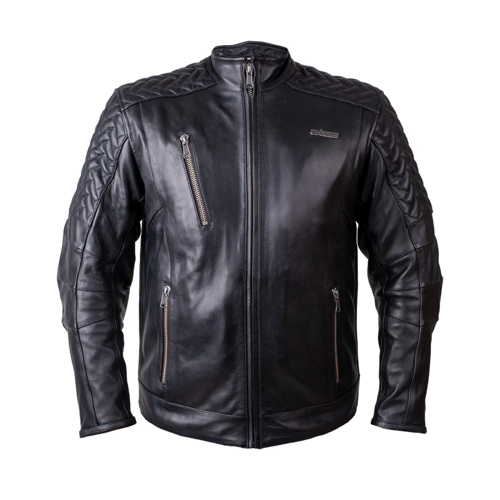Kožená moto bunda W-TEC Elcabron Farba čierna, · záber 2