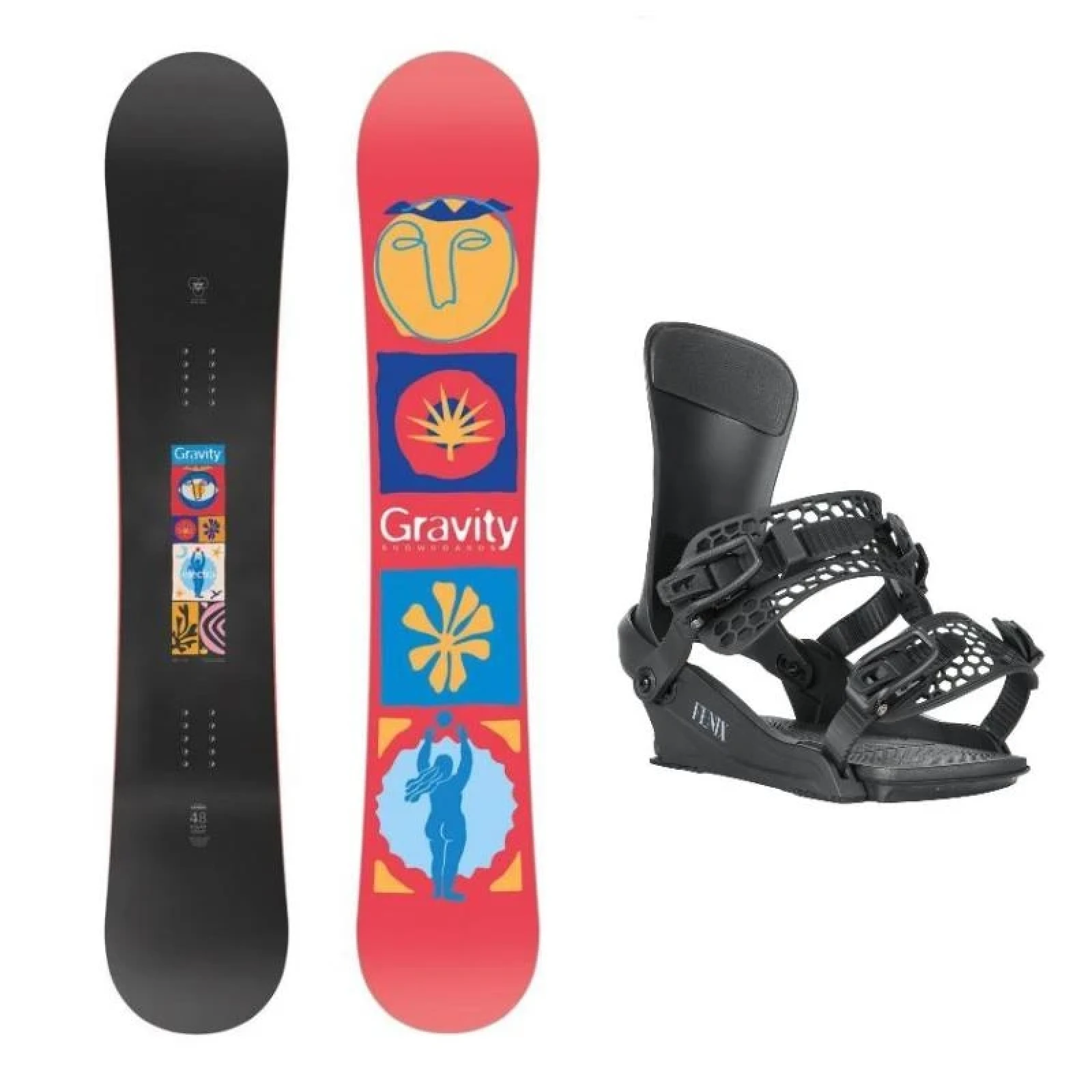 Gravity Electra 25/26 dámský snowboard + Gravity Fenix black 25/26 vázání · záber 1