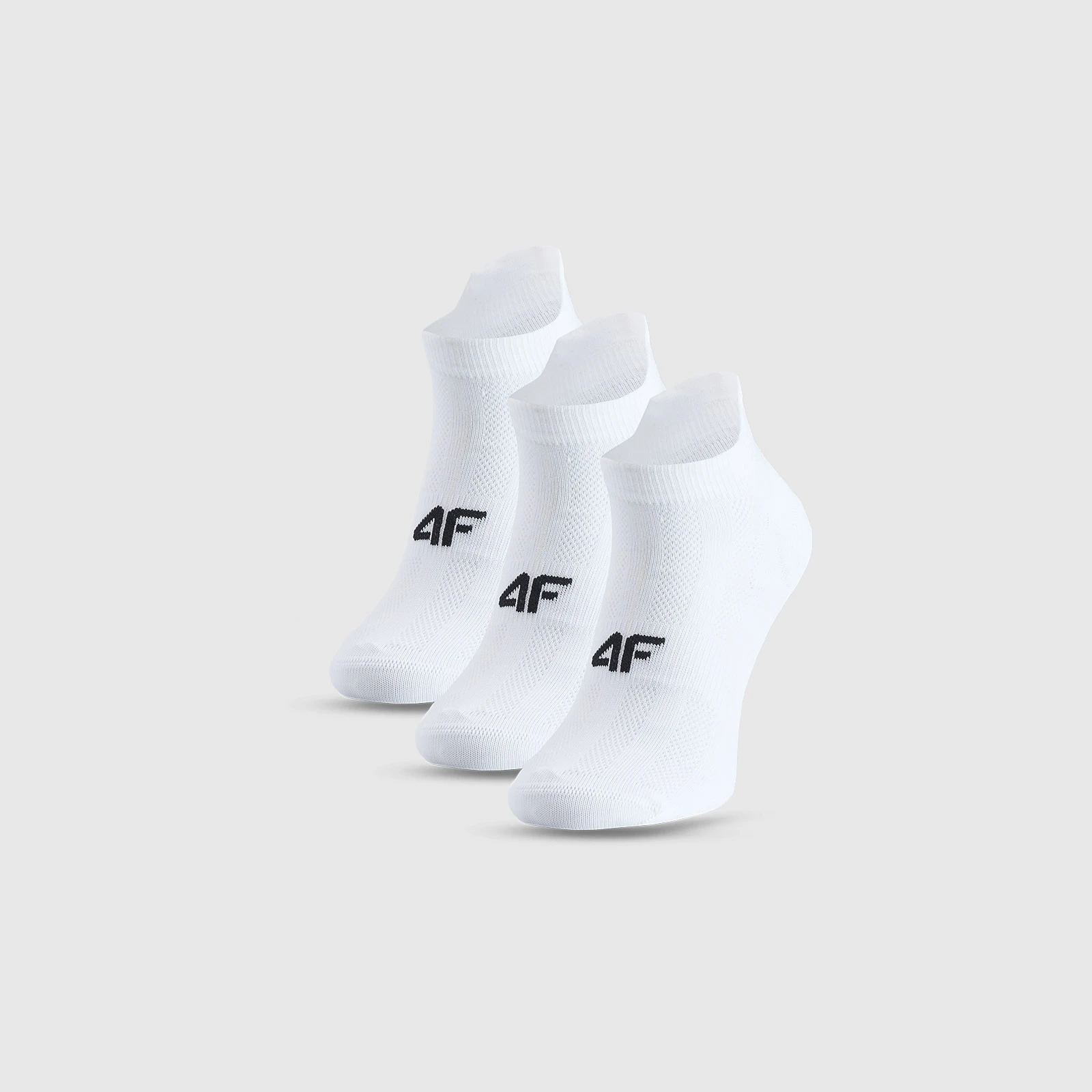 Tréninkové ponožky pod kotník (3-pack) dámské - bílé · záber 1